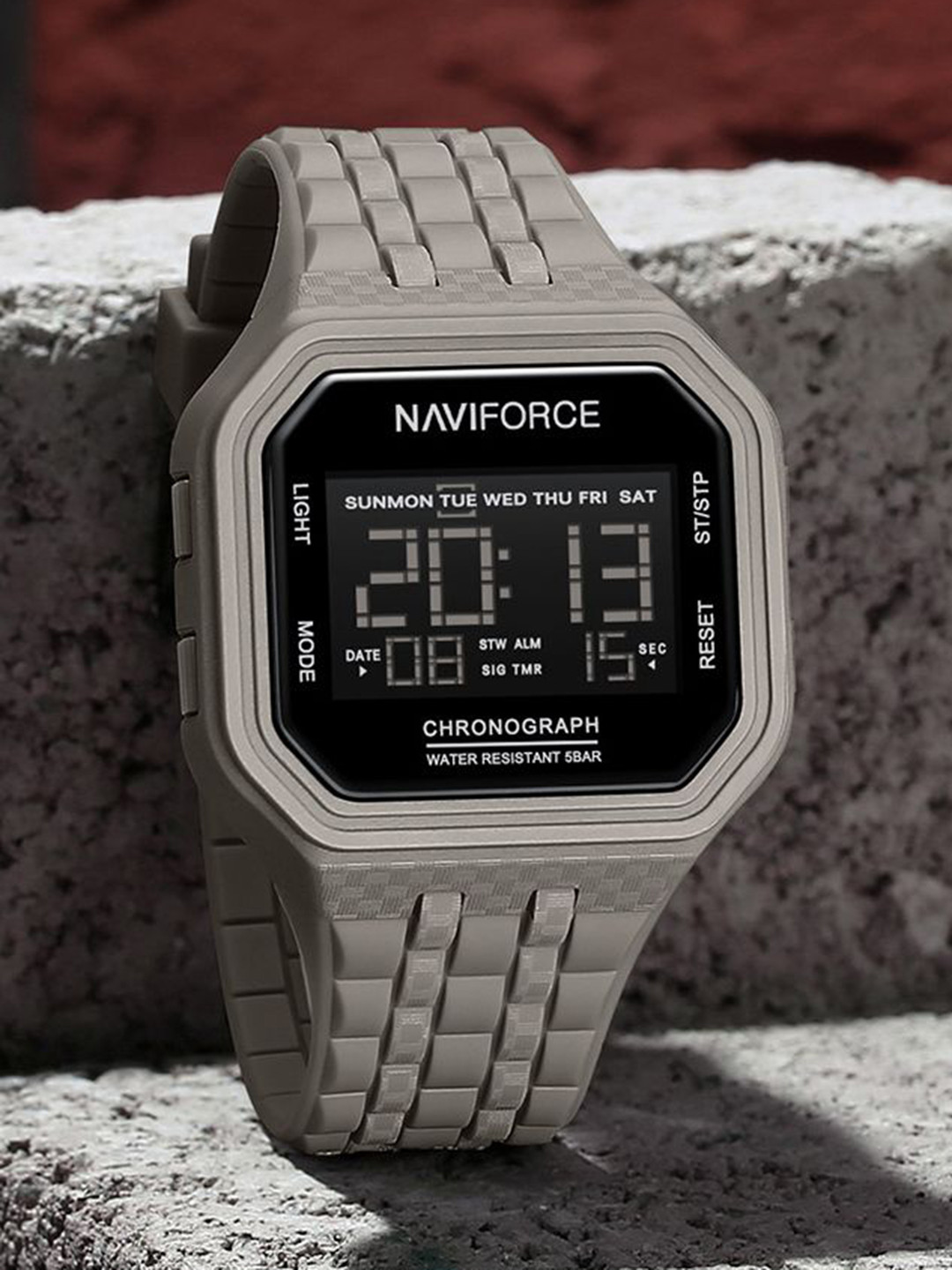 Naviforce Men Date Function Dial Digital Watch NF7116 B.GY B.GY