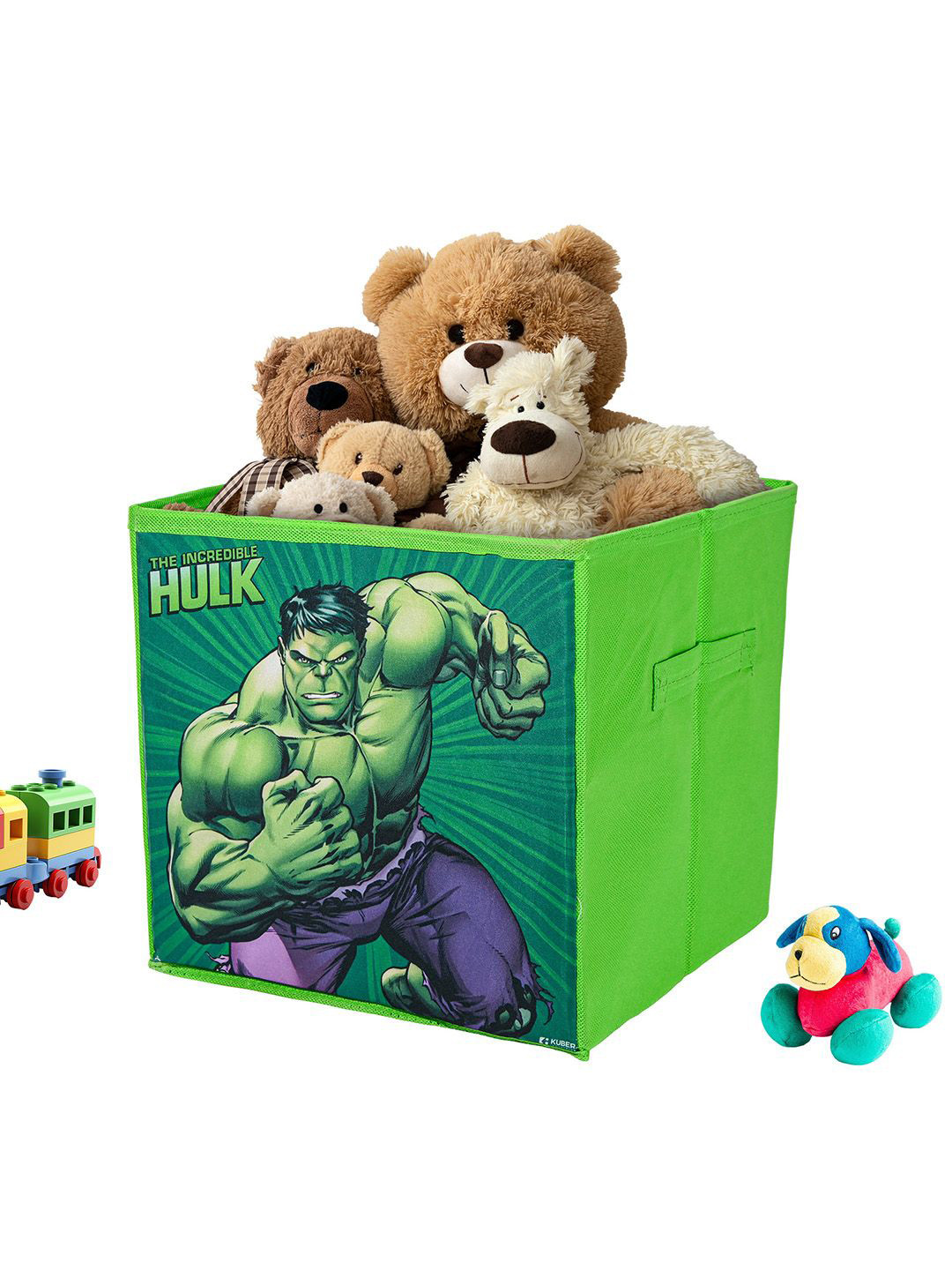 Kuber Industries Green & Blue Marvel Hulk Multi-Utility Organisers