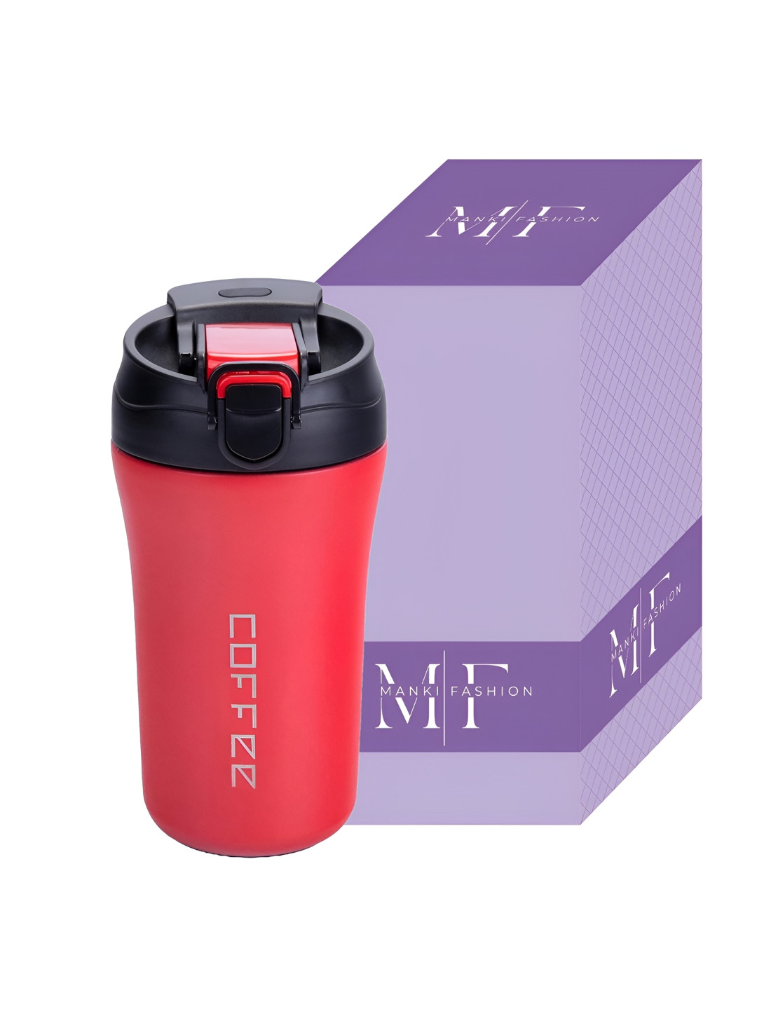 MANKI FASHION Midsummer nights dream collection Red Typography Stainless Steel Dishwasher Safe Mug-400ml