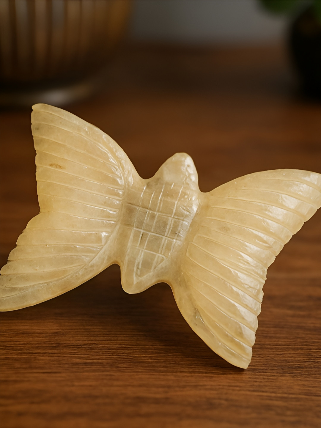 Zhupuk Yellow Stone Matte Living Room Tiny Showpiece - 1.5 Inches