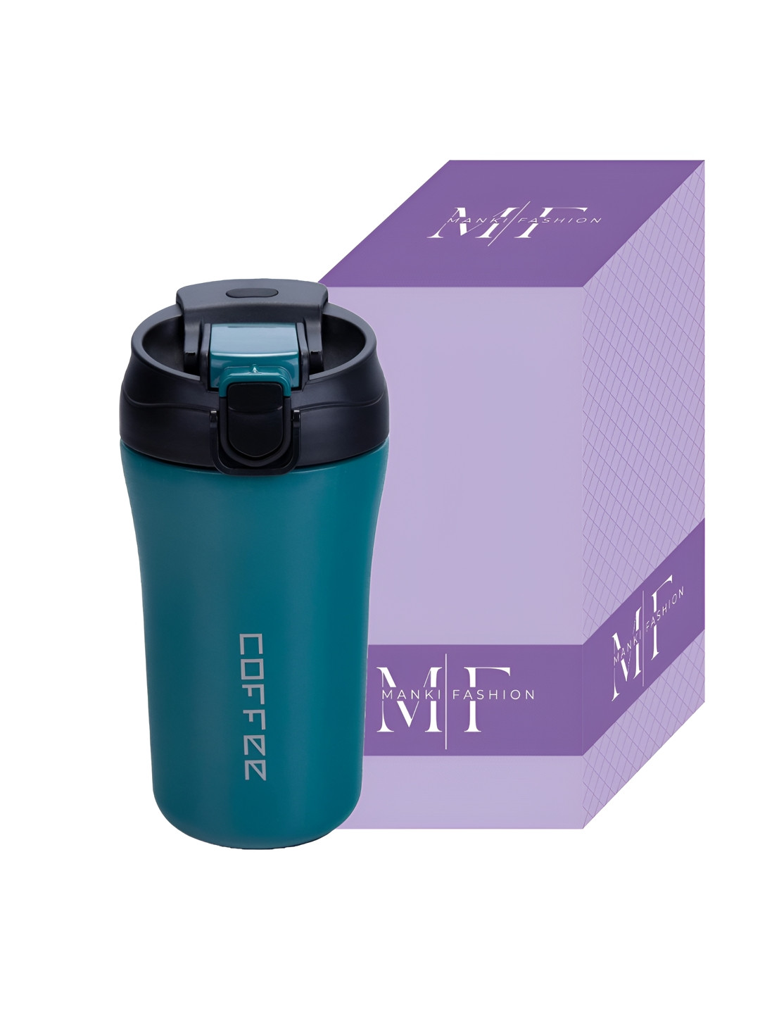 MANKI FASHION Zest Green Stainless Steel Dishwasher Safe Mug-400ml