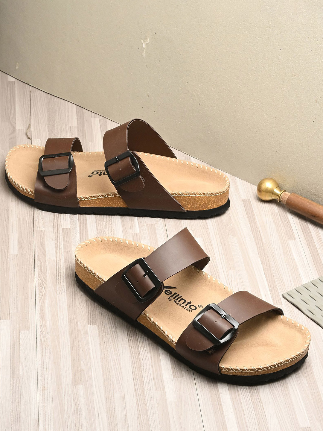 Vellinto Men Comfort Double Strap Sandals