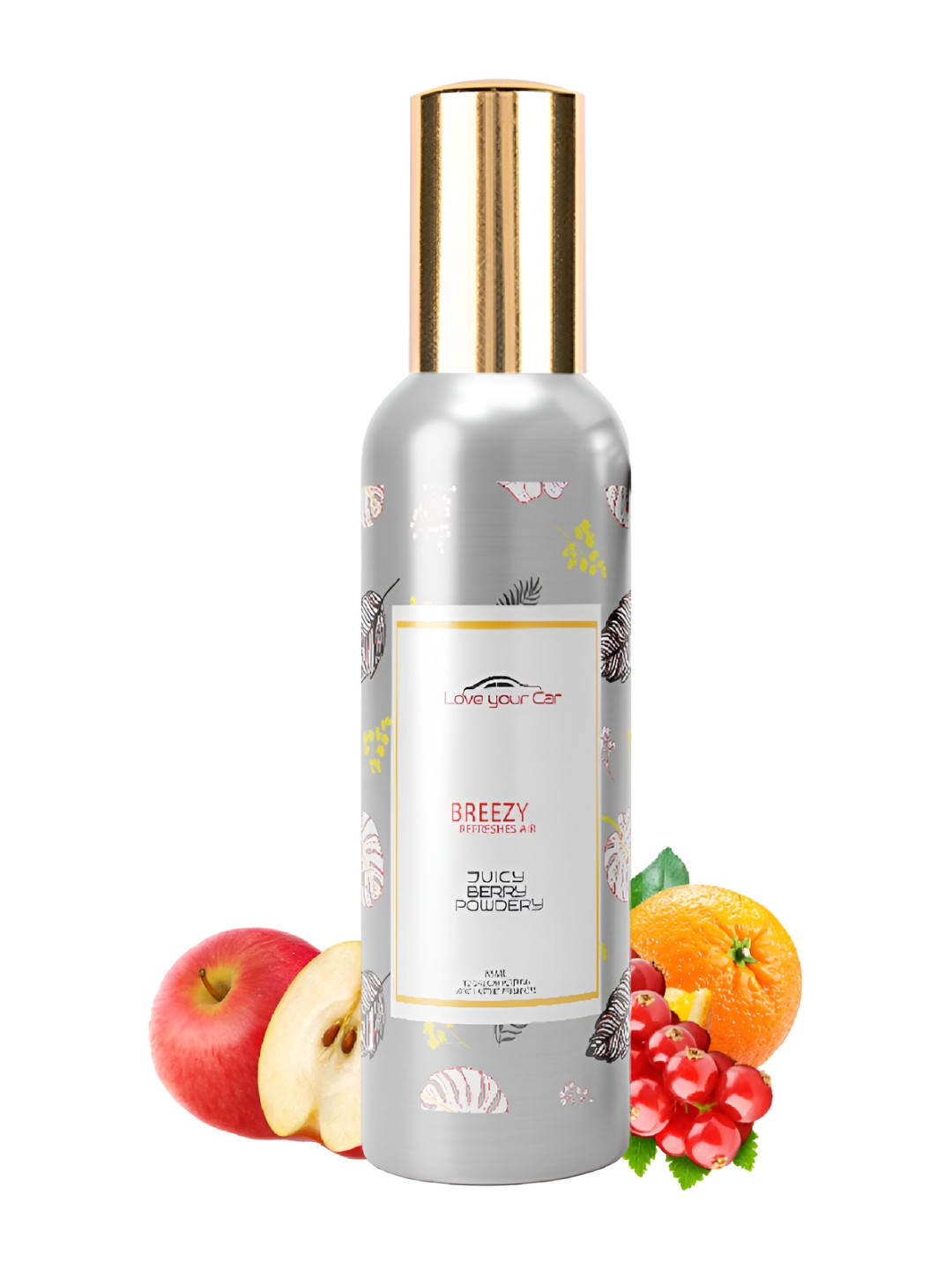 Love Your Car Grey & Yellow Breezy Long Lasting Car Air Freshener