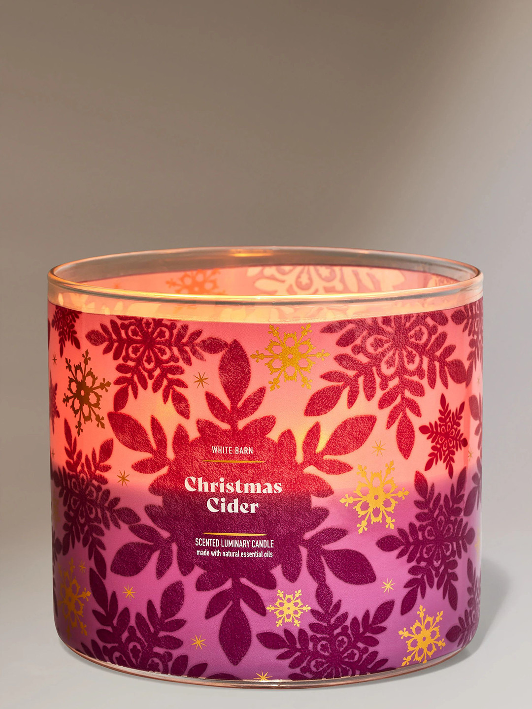 Bath & Body Works Christmas Cider Scented 3-Wick Candle - 411g