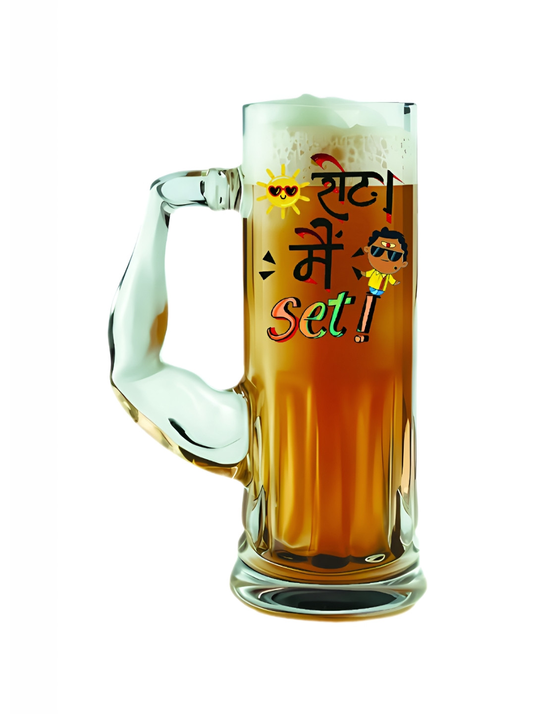 PRINTING DADDY Black Glass Core Set of Cups and Mugs