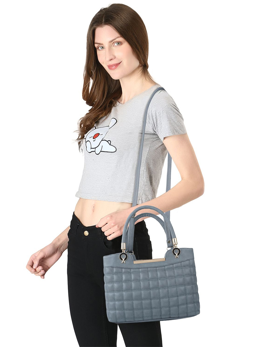 ROLEXO Self Design Satchel Crossbody Handbag