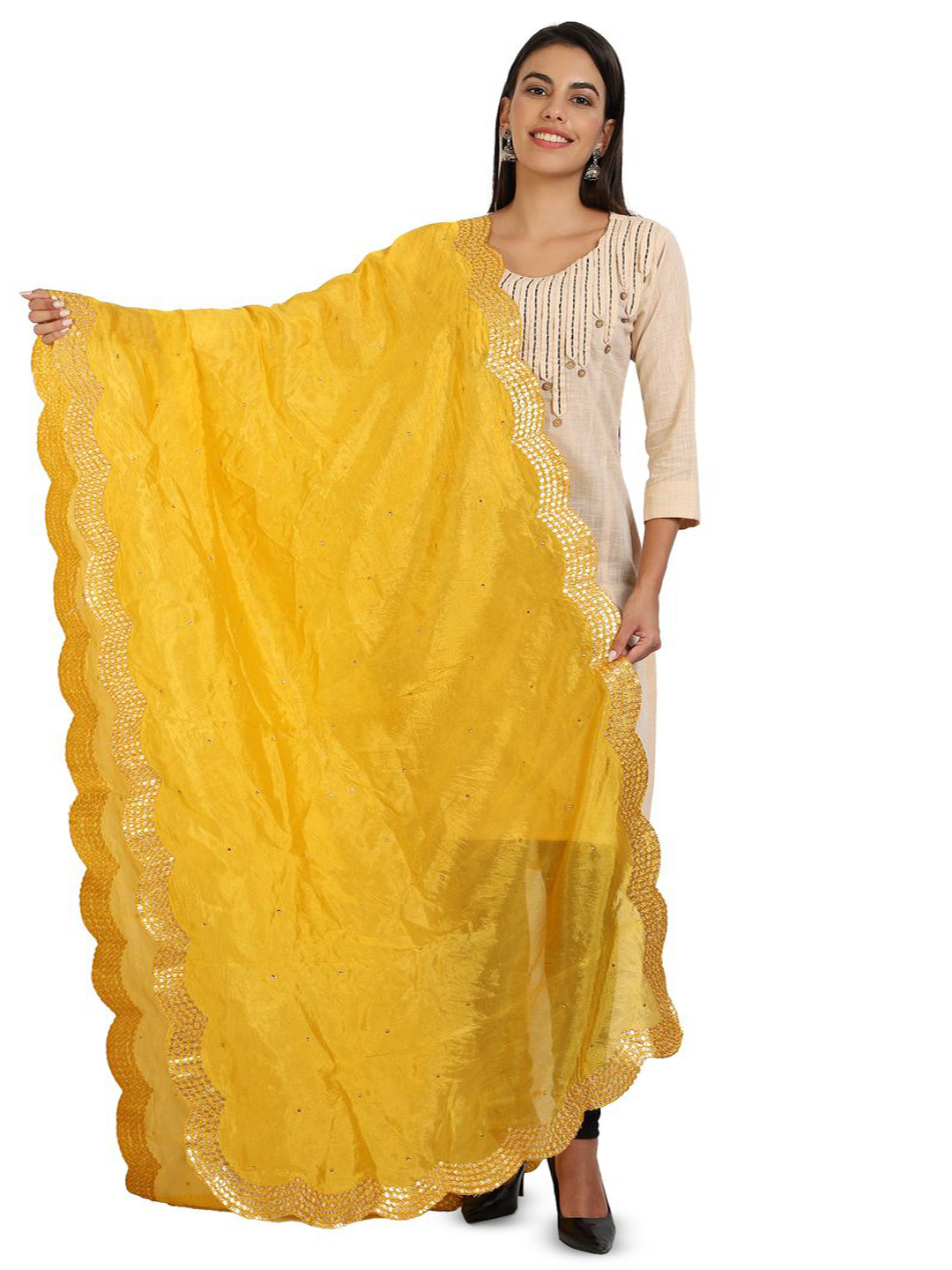 Karthav Fashion Dupatta with Gotta Patti