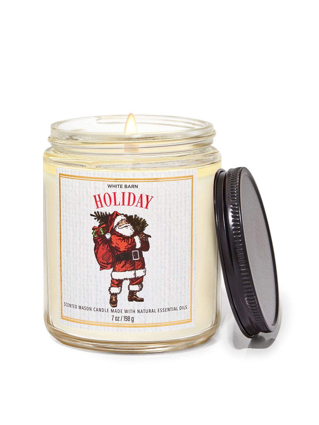 Bath & Body Works Holiday Mason Single Wick Candle - 227g