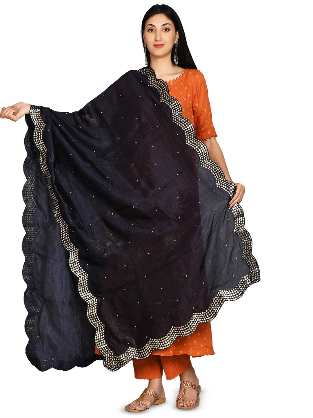 Karthav Fashion Dupatta with Gotta Patti