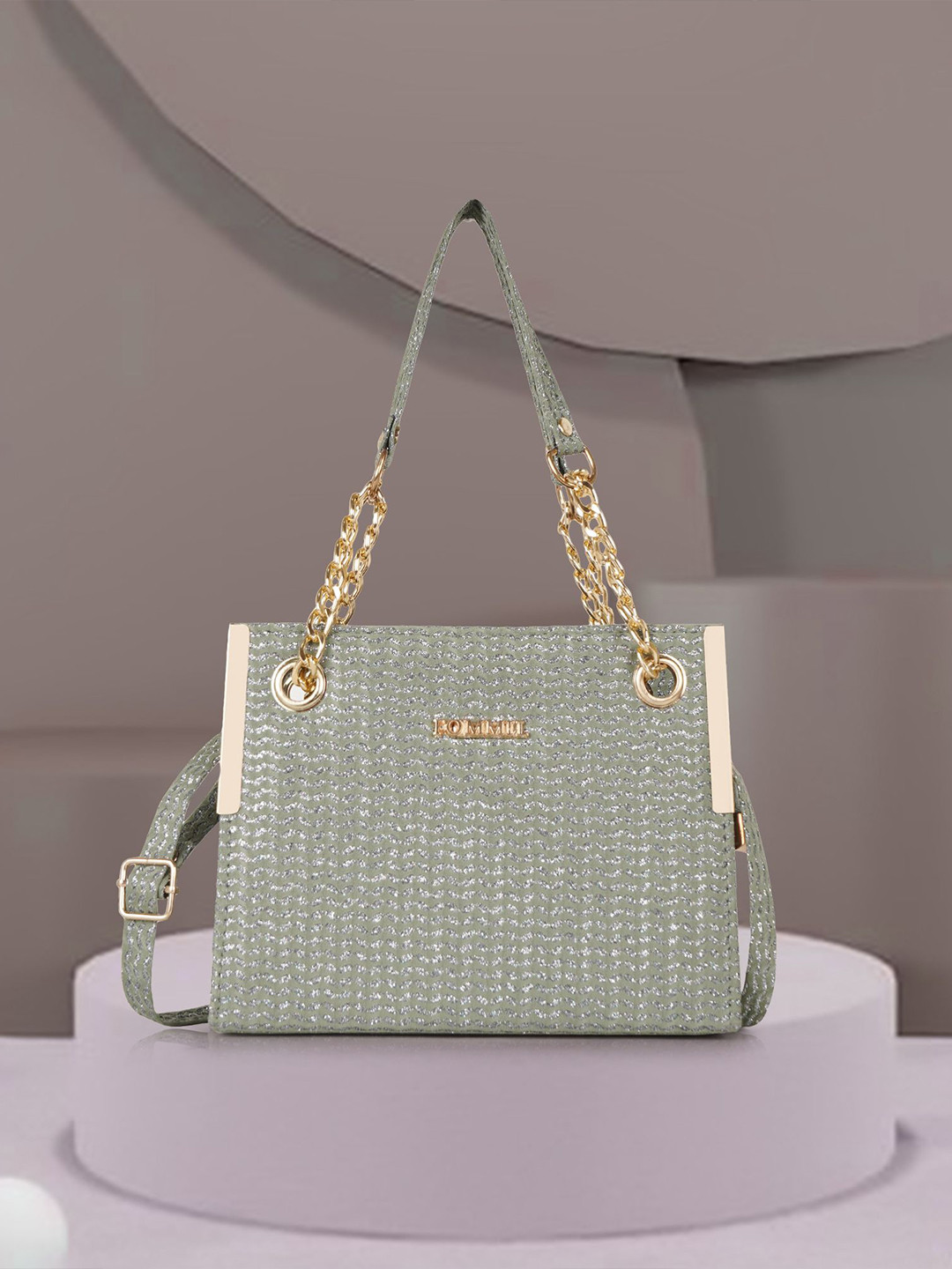 FOMMIL Structured Tote Bag With Quilted