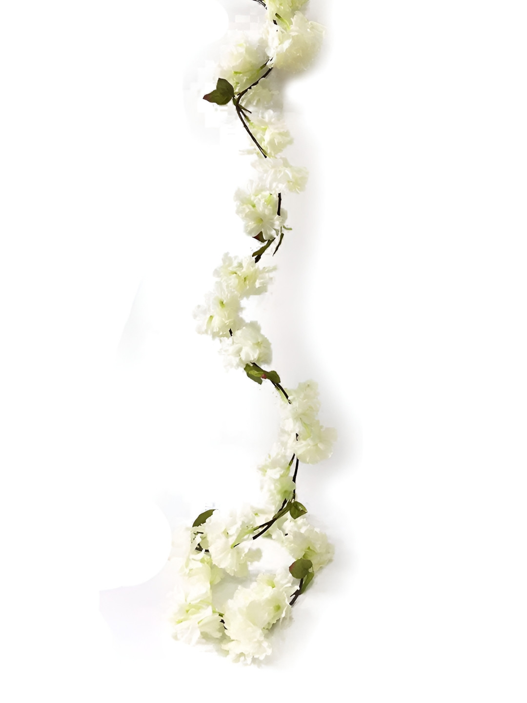 Nutts White 2 Pieces Hanging Hydrangea Artificial Flower