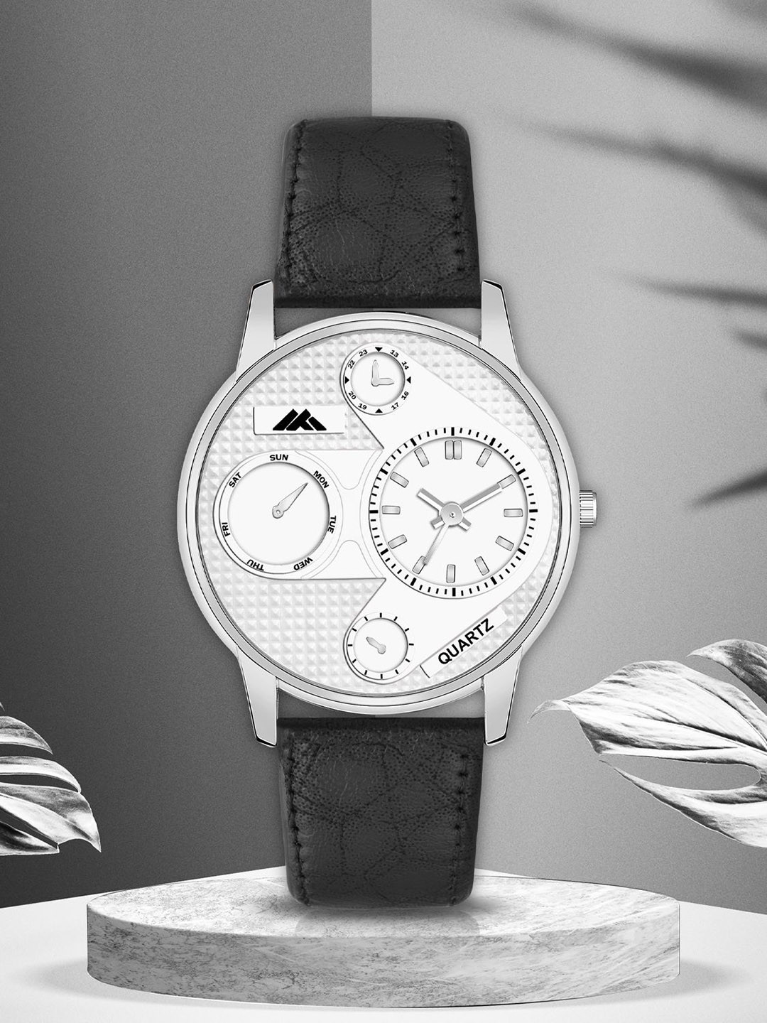 Shocknshop Men Brass Leather Straps Analogue Watch MT32