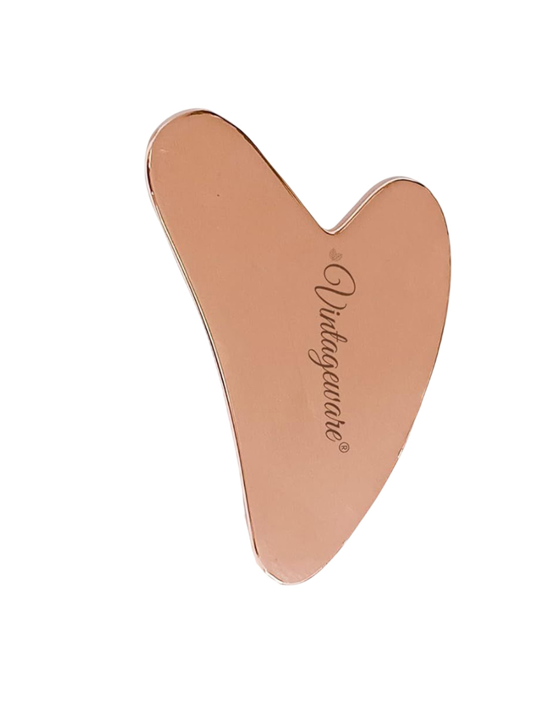 Vintageware Copper Heart Shaped Face Massage Gua Sha Tool