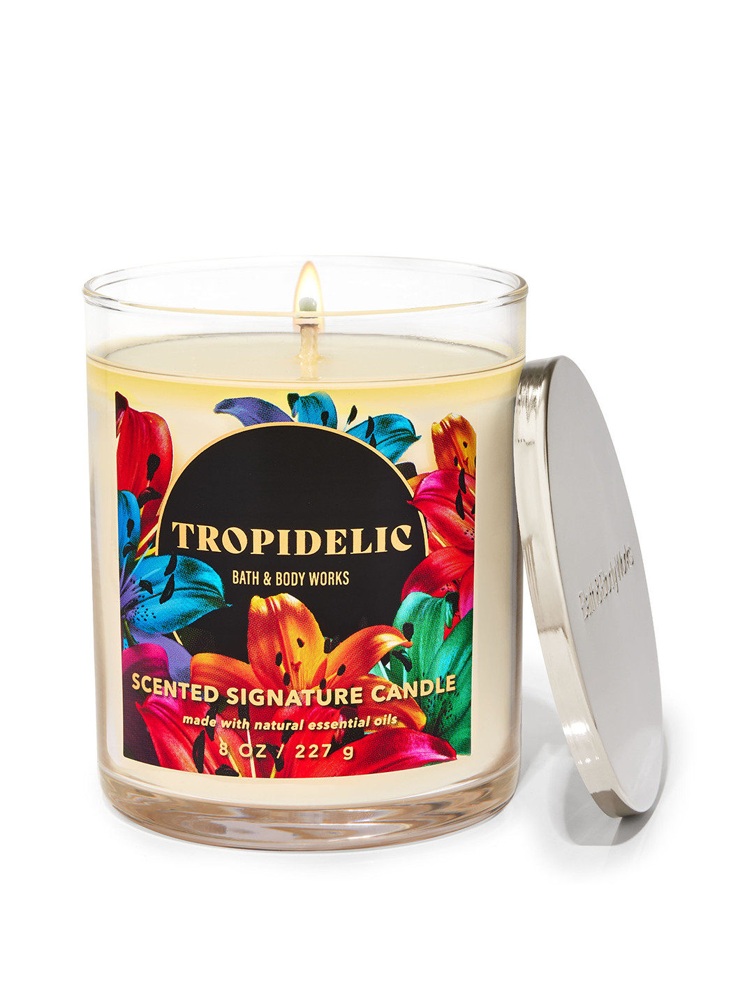 Bath & Body Works Essential Oils Tropidelic Signature Lead-Free Wick Scented Jar Candles