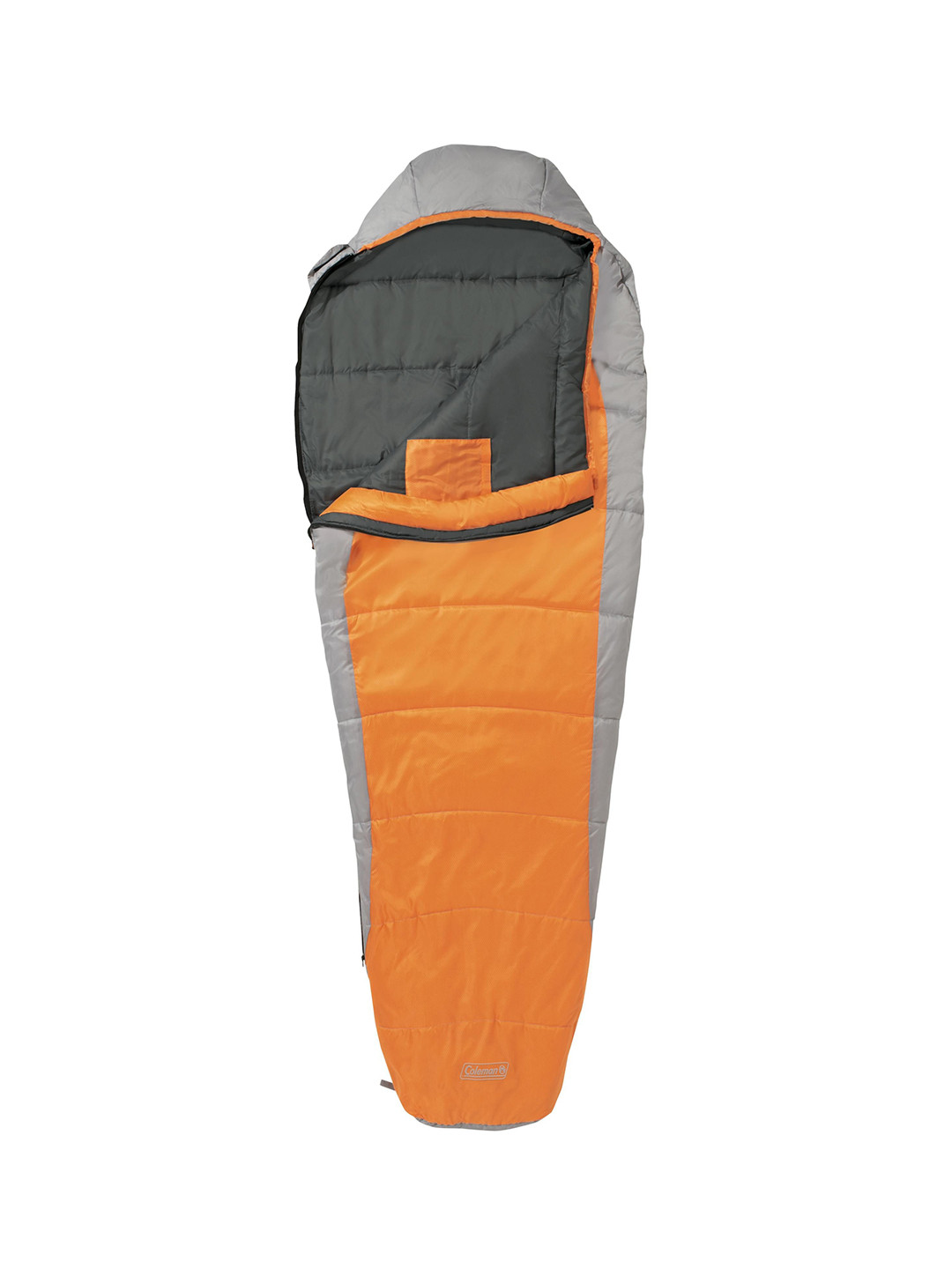 Coleman Silverton 150 Orange-Colored Waterproof Sleeping Bag With Auto Lock Zipper