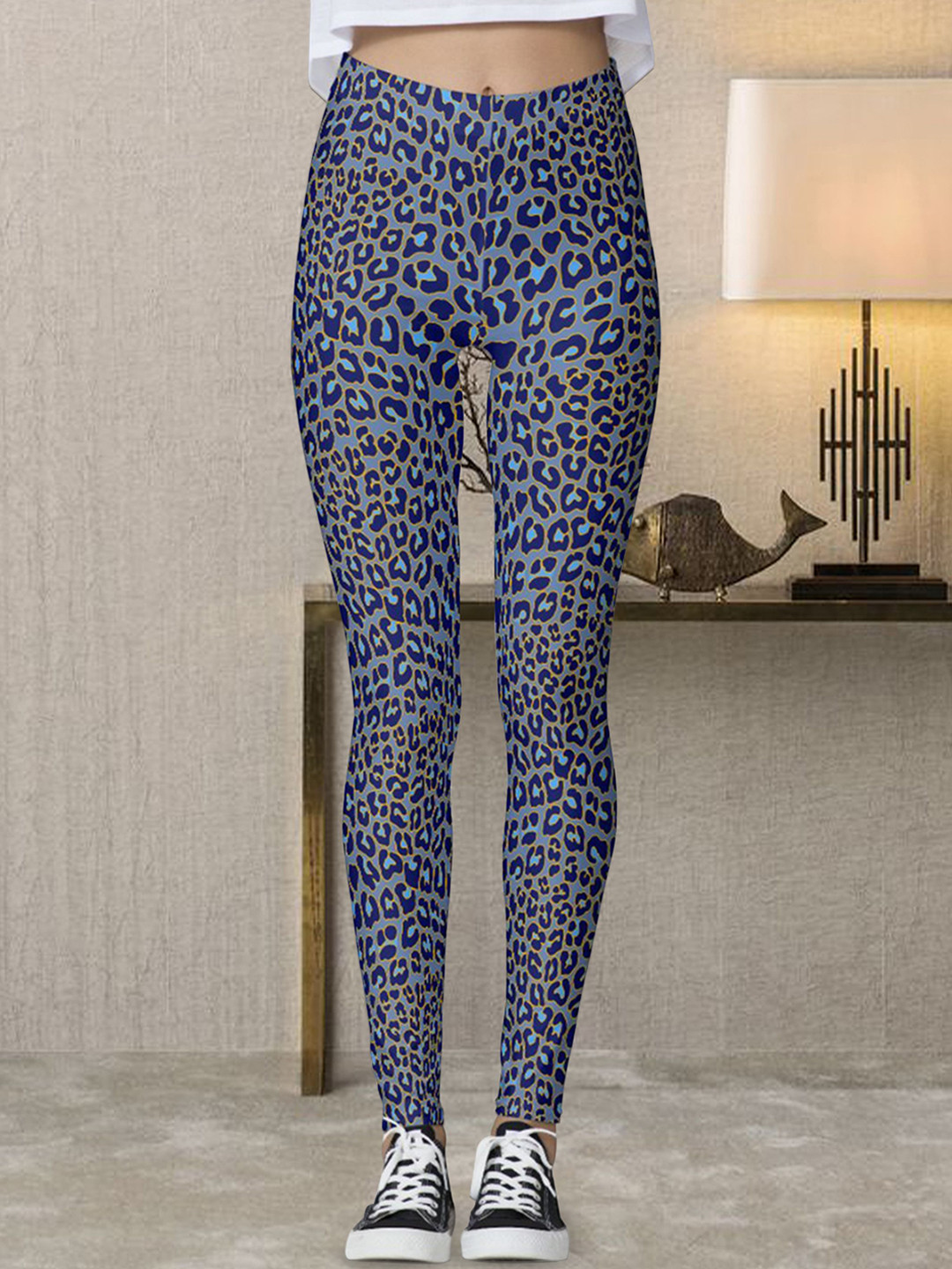Moda Rapido Women Skinny Fit Animal Print Trousers