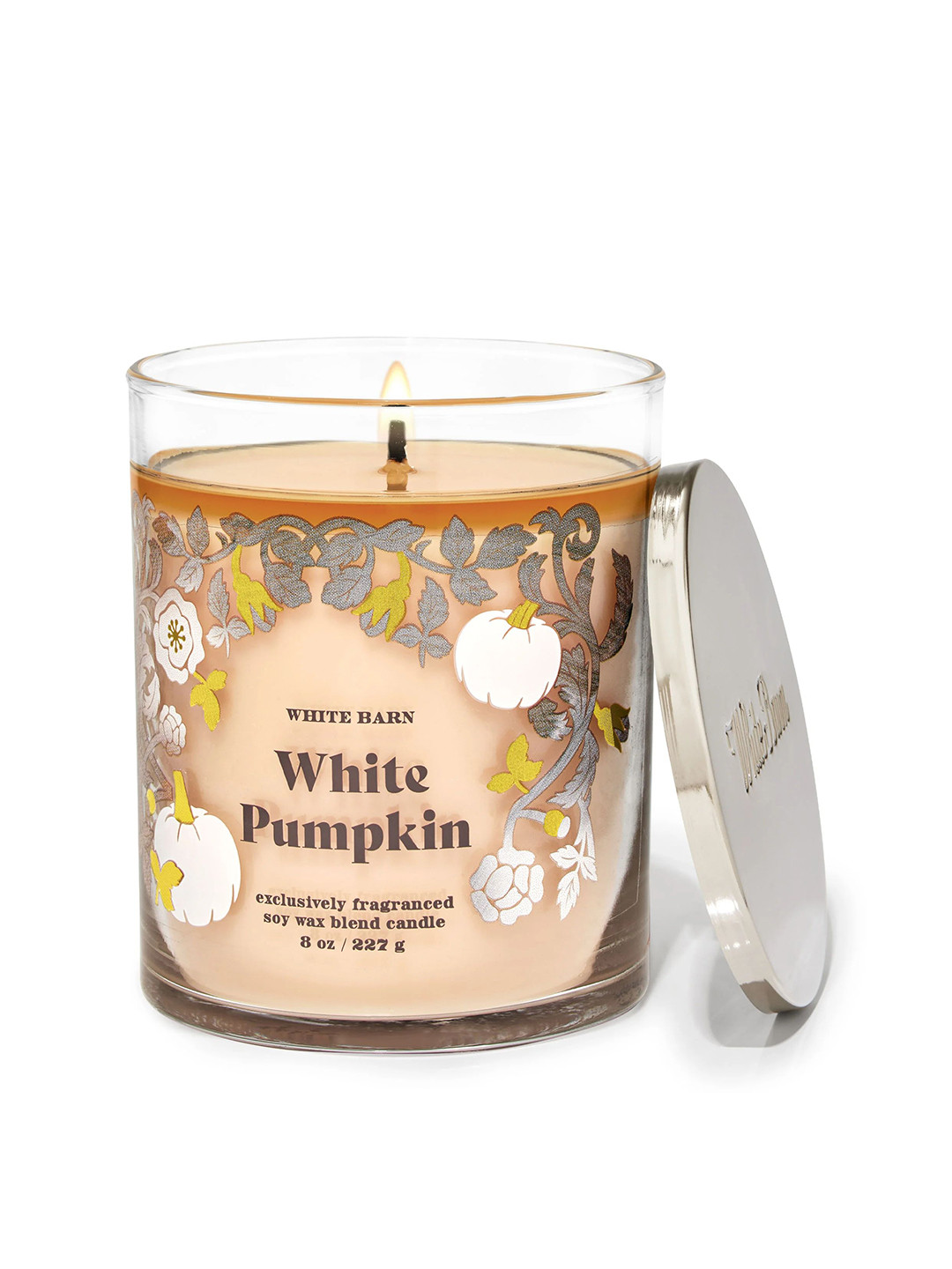 Bath & Body Works White Pumpkin Single Wick Candle - 227 g