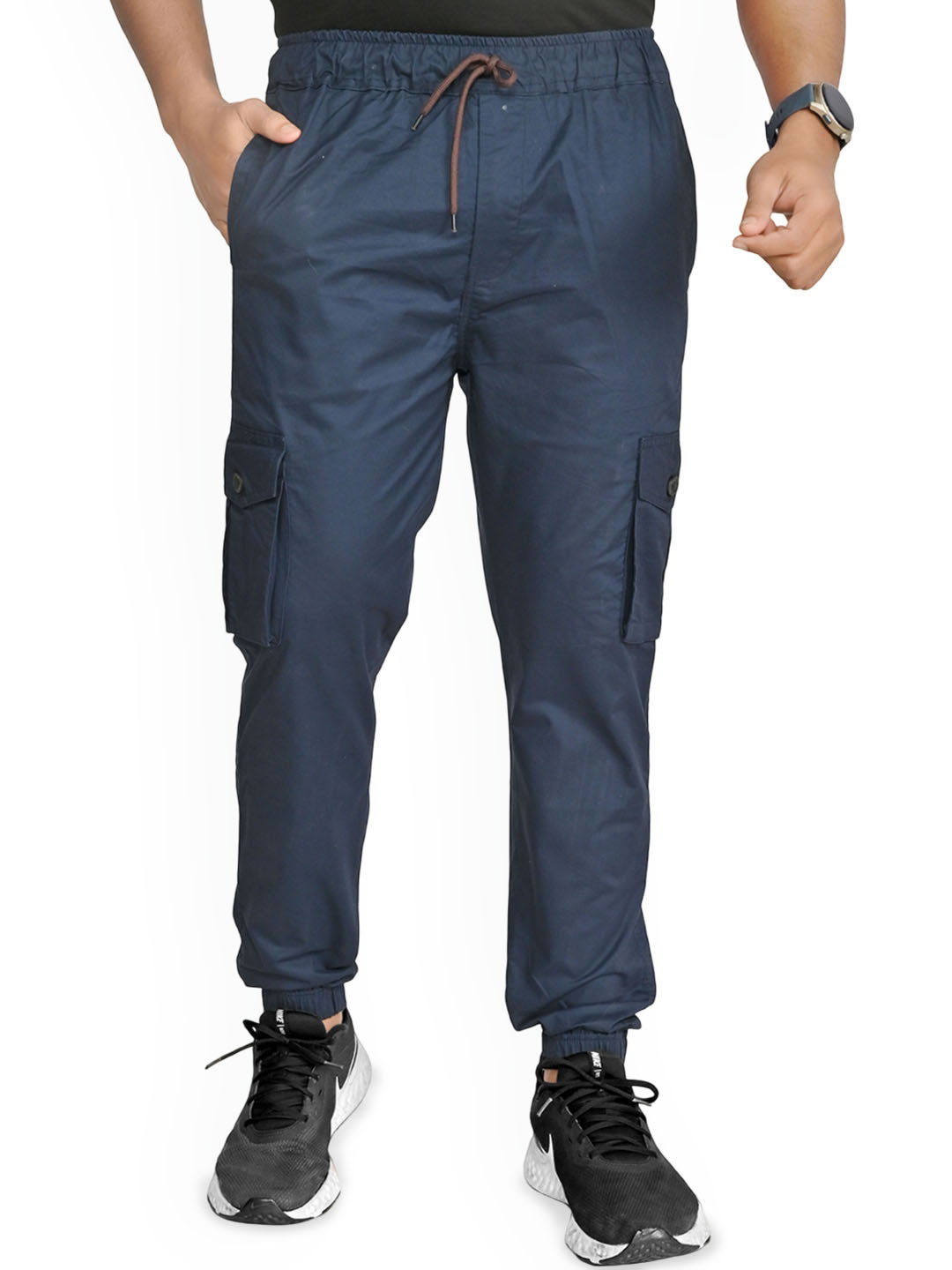 OF-NOTE Men Original Slim Fit Mid-Rise Cargos Trousers