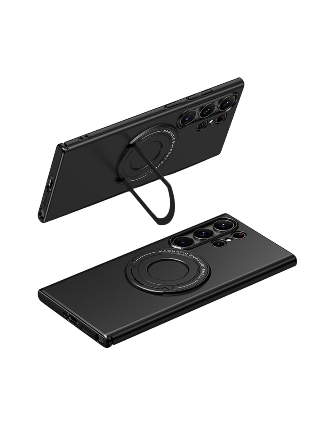 Luxury Kase Premium Magnetic Support Shell Samsung Galaxy S24 Ultra 5G Back Case