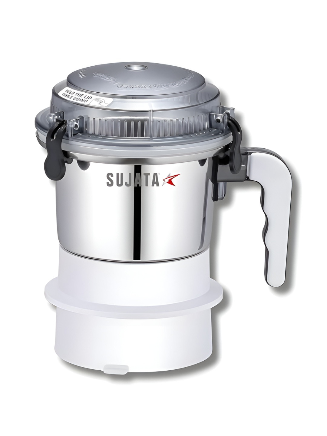 SUJATA Chutney Attach White Stainless Steel Wet And Dry Grinder Juicer Mixer Grinder 500 ml