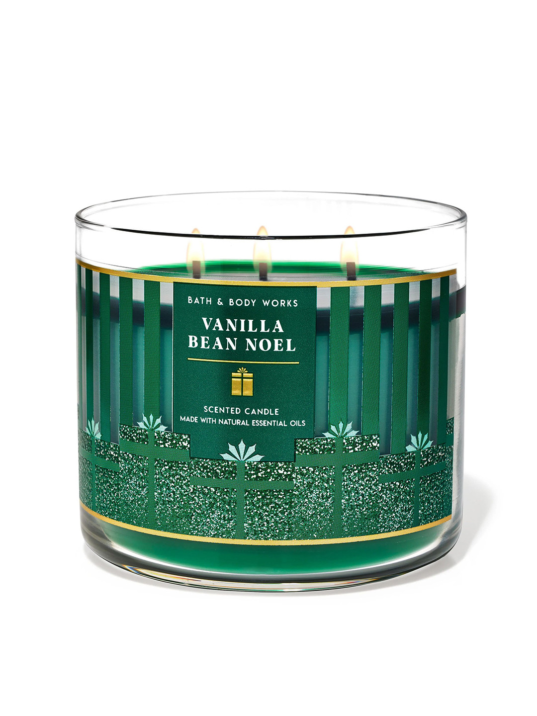 Bath & Body Works Vanilla Bean Noel Scented 3-Wick Candle - 411g