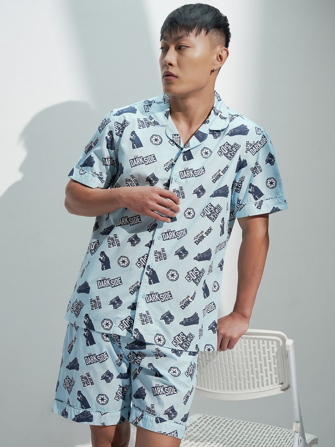 HIGHLANDER Star Wars Men Printed Relaxed Night Suit