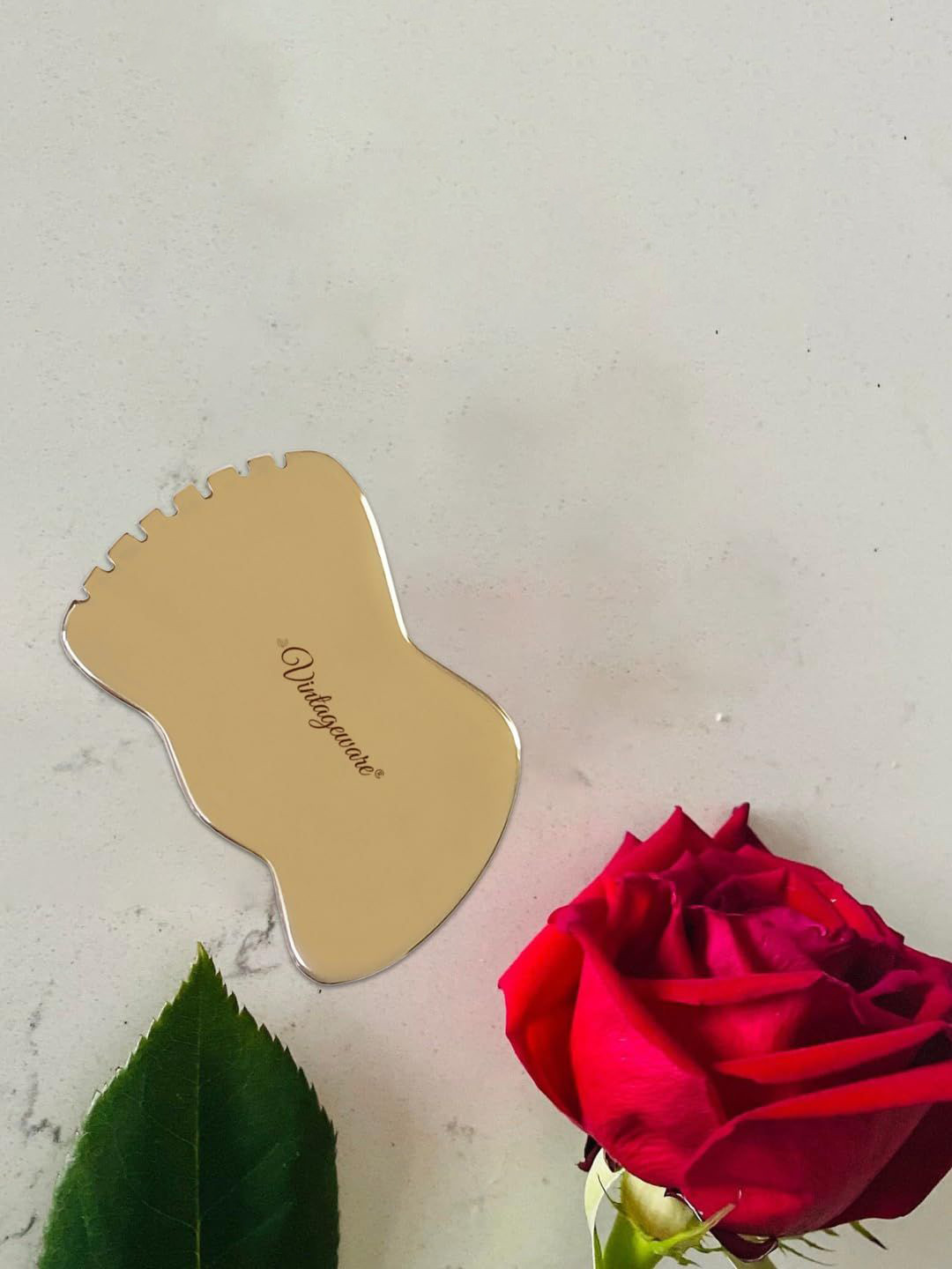 Vintageware Kansa Teeth Design Gua Sha Tool