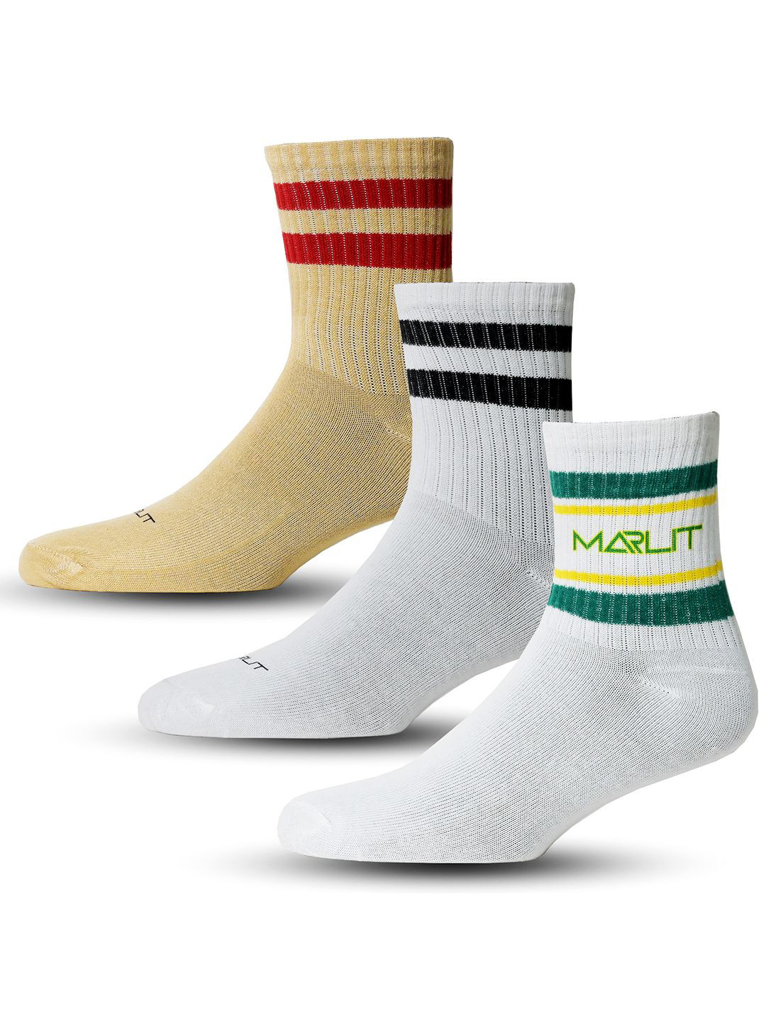 MARLIT Pack Of Men 3 Calf-Length Socks