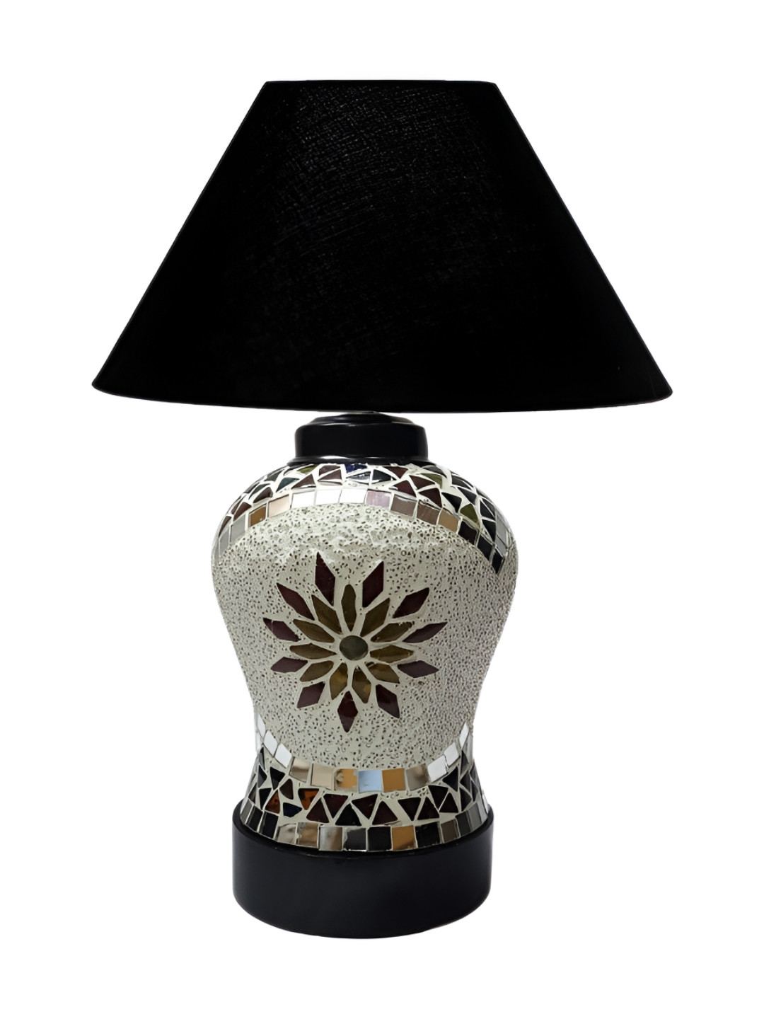 Aura Black Glass Frustum Shaped Table Lamp