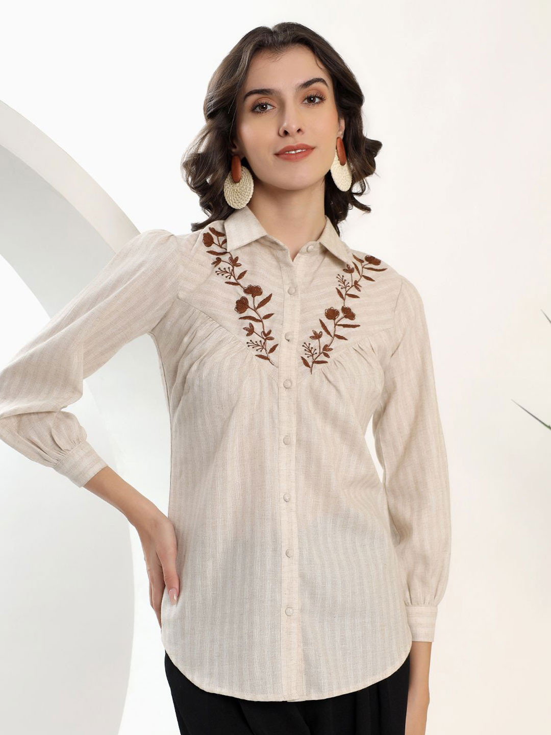 Justin Whyte Linen Top