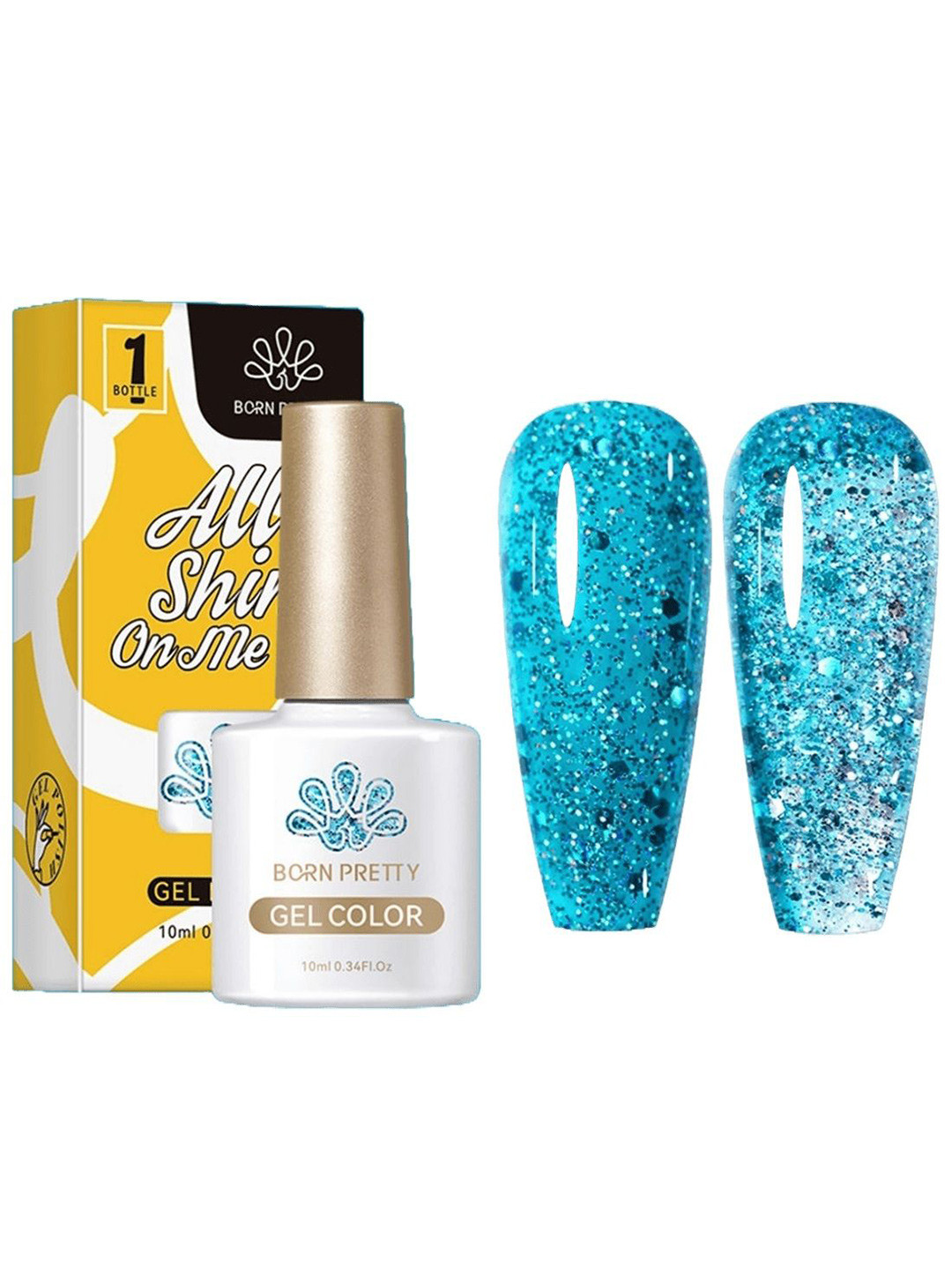 BORN PRETTY All Shine On Me Long Lasting UV Gel Nail Polish - 10 ml - CG0113