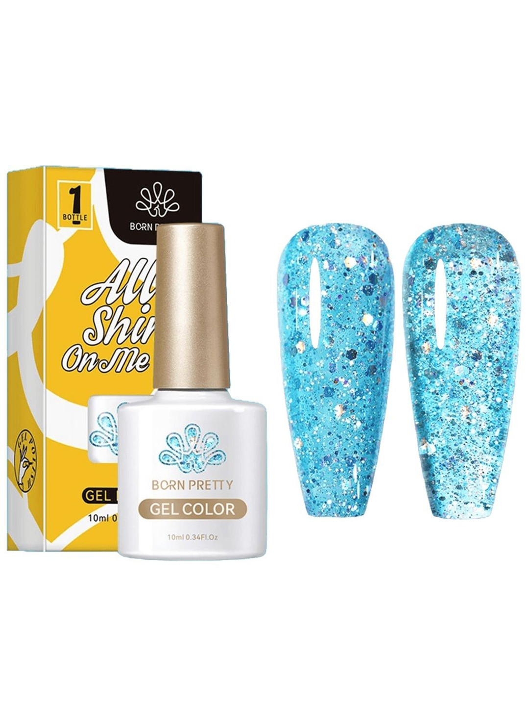 BORN PRETTY All Shine On Me Long Lasting UV Gel Nail Polish - 10 ml - CG0112