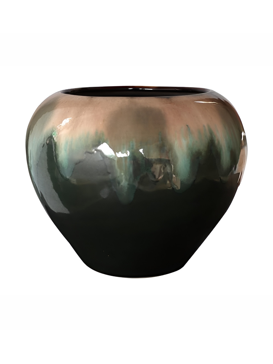 Urbanroots Green Ceramic Apple Planter