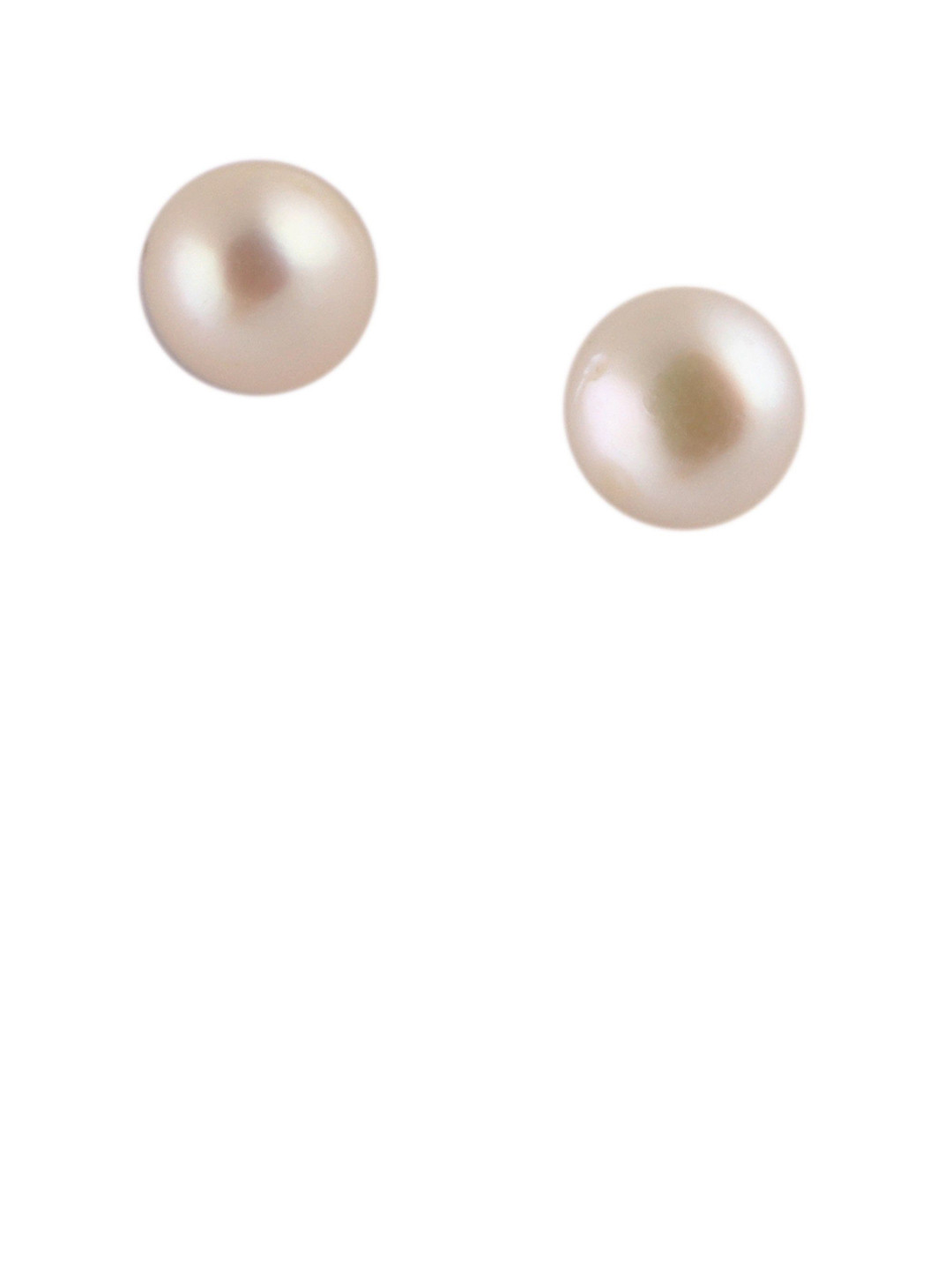 D.D Pearls Silver-Plated Pearls Beaded Circular Shaped Studs
