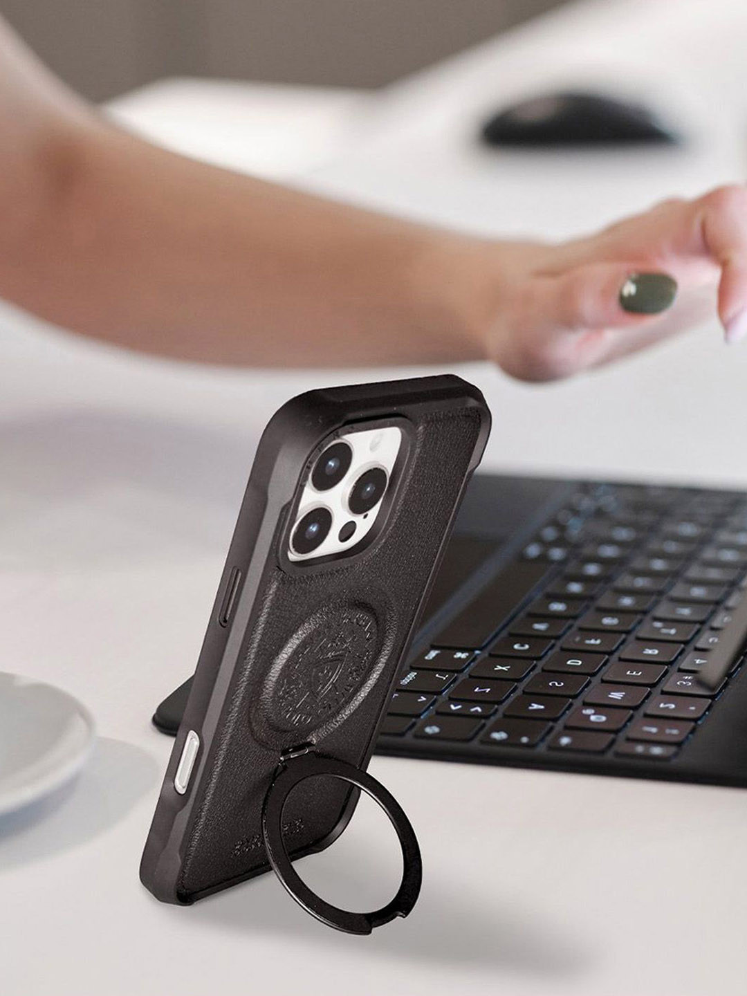 TREEMODA Leather Magsafe iPhone 16 Pro Back Case Mobile Accessories