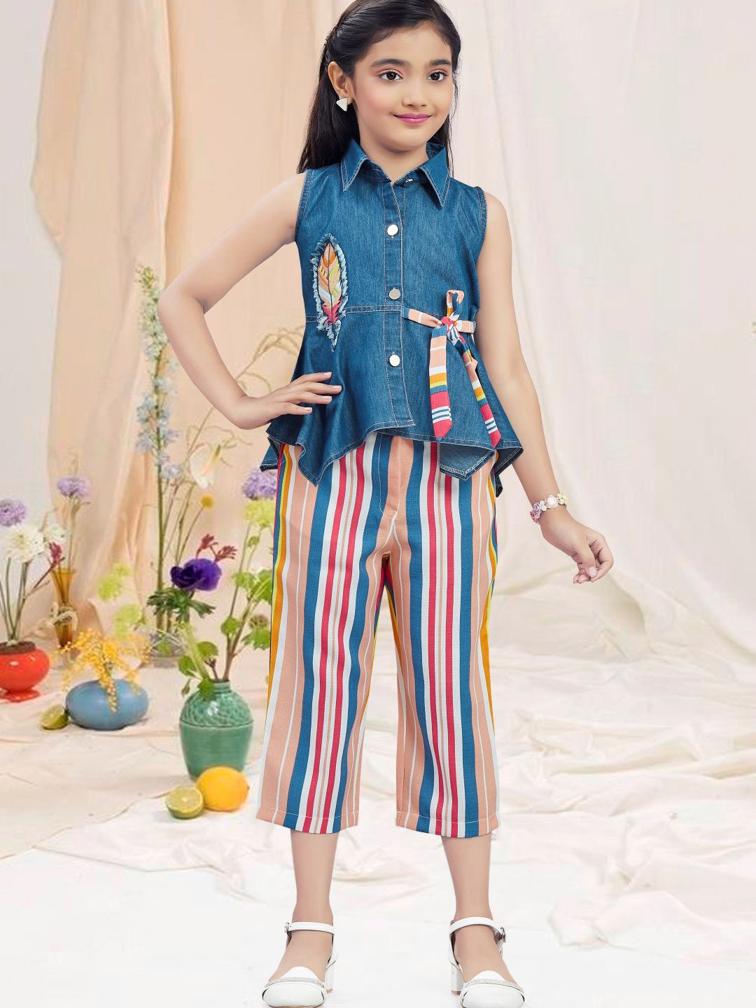 Lei-Chie Girls Shirt with Capris