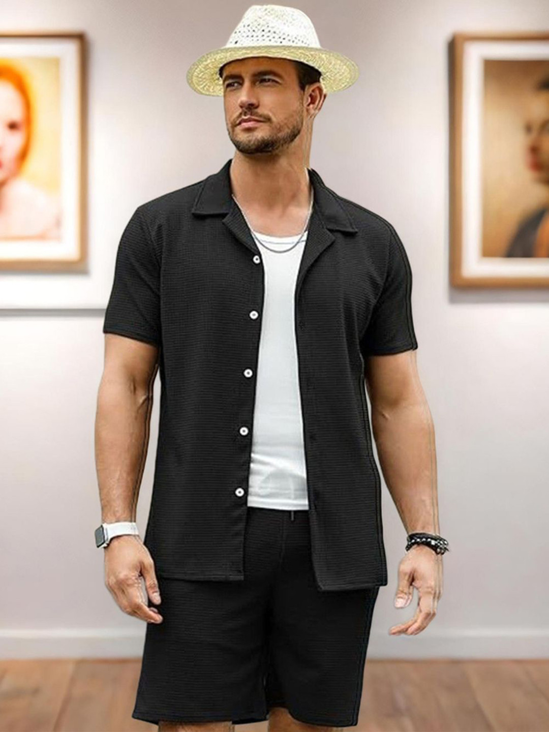 CLAFOUTIS Shirts With Shorts Co-Ords