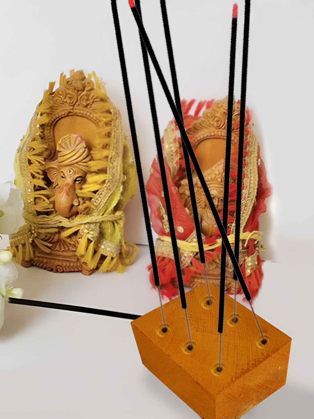 EMPEROR ART GALLERY Brown Jackfruit Wooden Incense Stick Holder