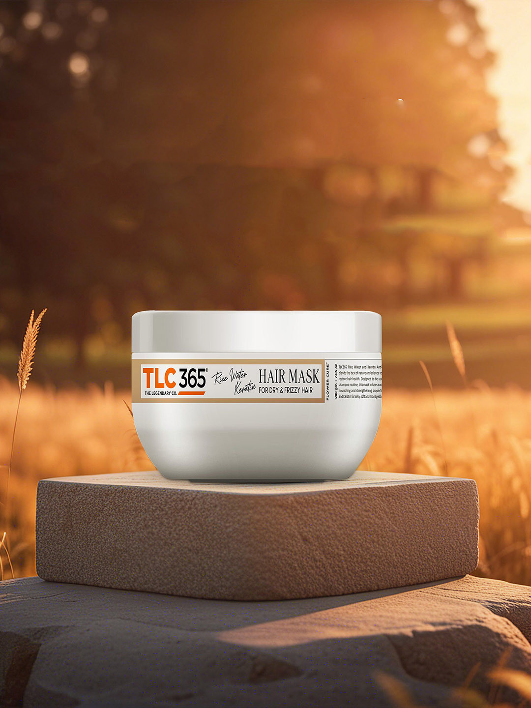 TLC 365 Rice Water Keratin Hair Mask For Dry & Frizzy Hair - 200 g