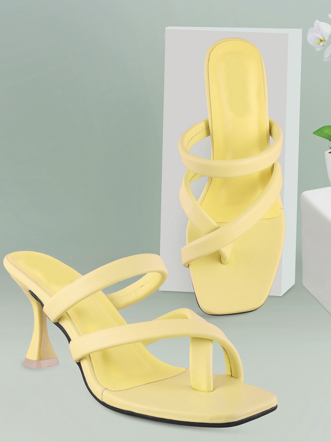 H.M. LADIES FOOTWEAR Women Open Toe Block Pumps