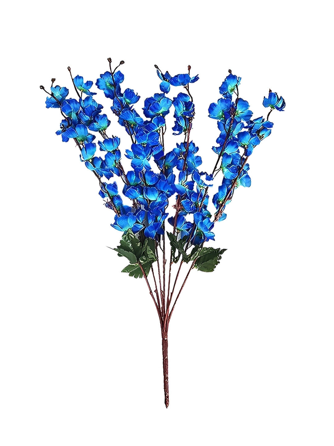 real pbr Blue & Green Cherry Blossom Bunch Artificial Flower