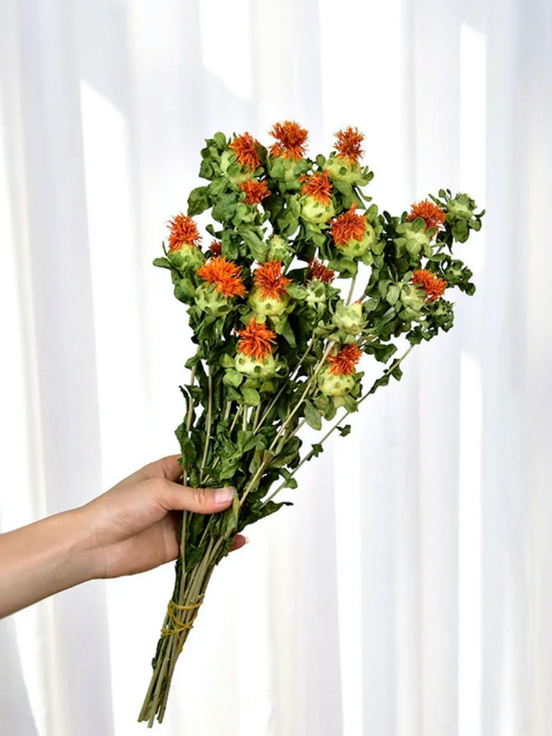 ArteCasa Yellow & Green Artificial Flower