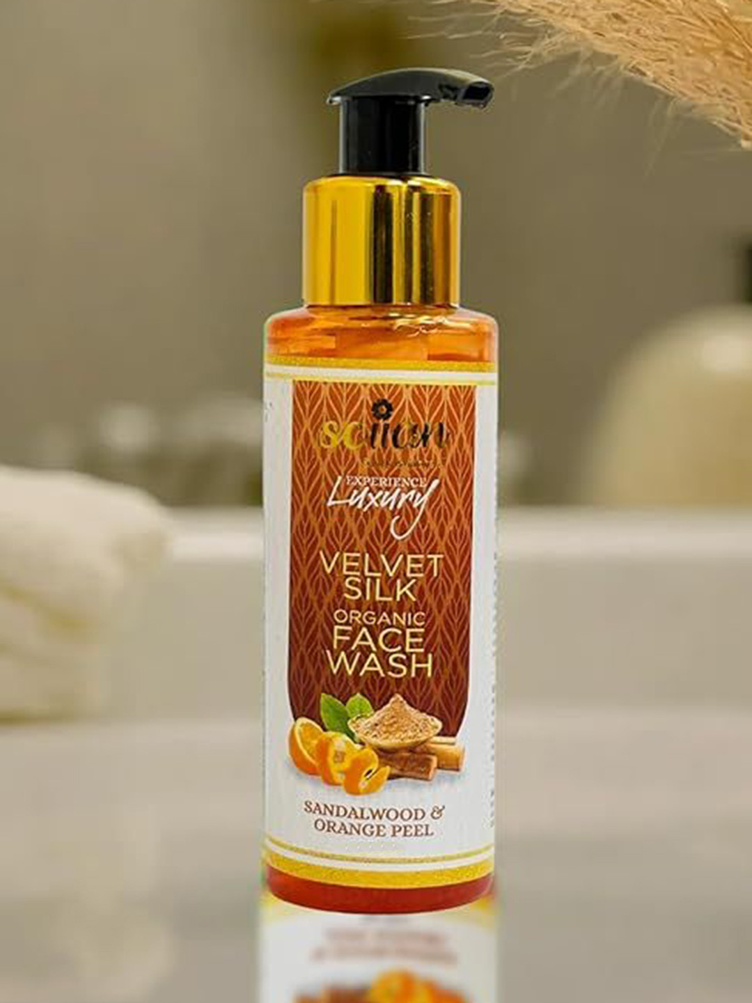 SCIIAN Velvet Silk Organic Sandalwood And Orange Peel Face Wash- 125 ml