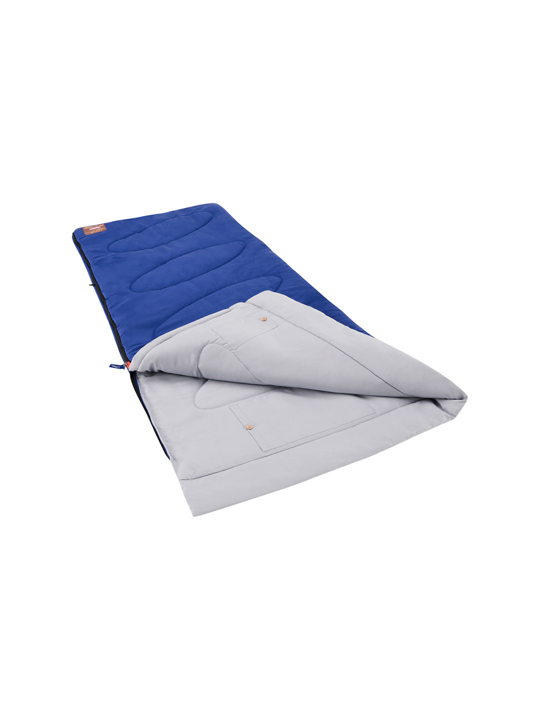 Coleman Lotus Grey & Blue Waterproof Sleeping Bag With Auto Lock Zipper