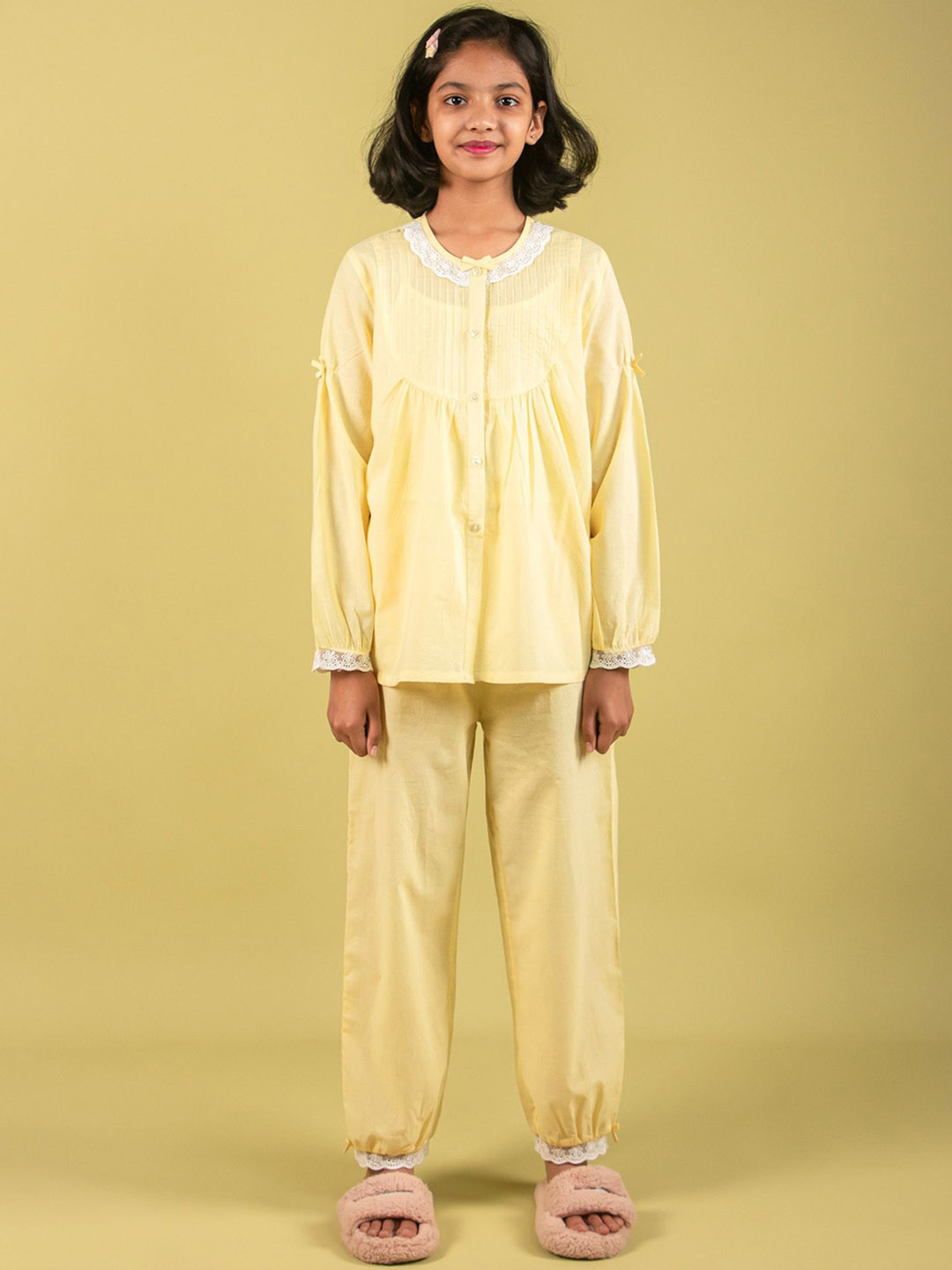 TWEENY MINI Girls Shirt Pyjamas Pure Cotton Night suit