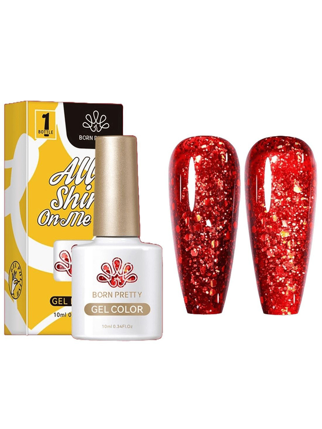 BORN PRETTY All Shine On Me Long Lasting UV Gel Nail Polish - 10 ml - CG0120