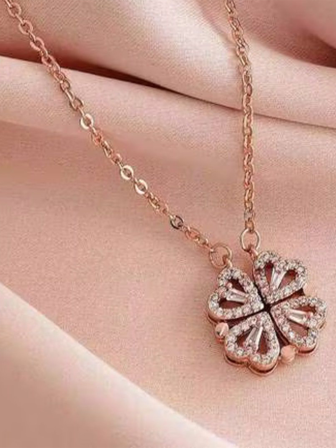MRIDU ESSENTIALS Rose Gold-Plated Cubic Zirconia