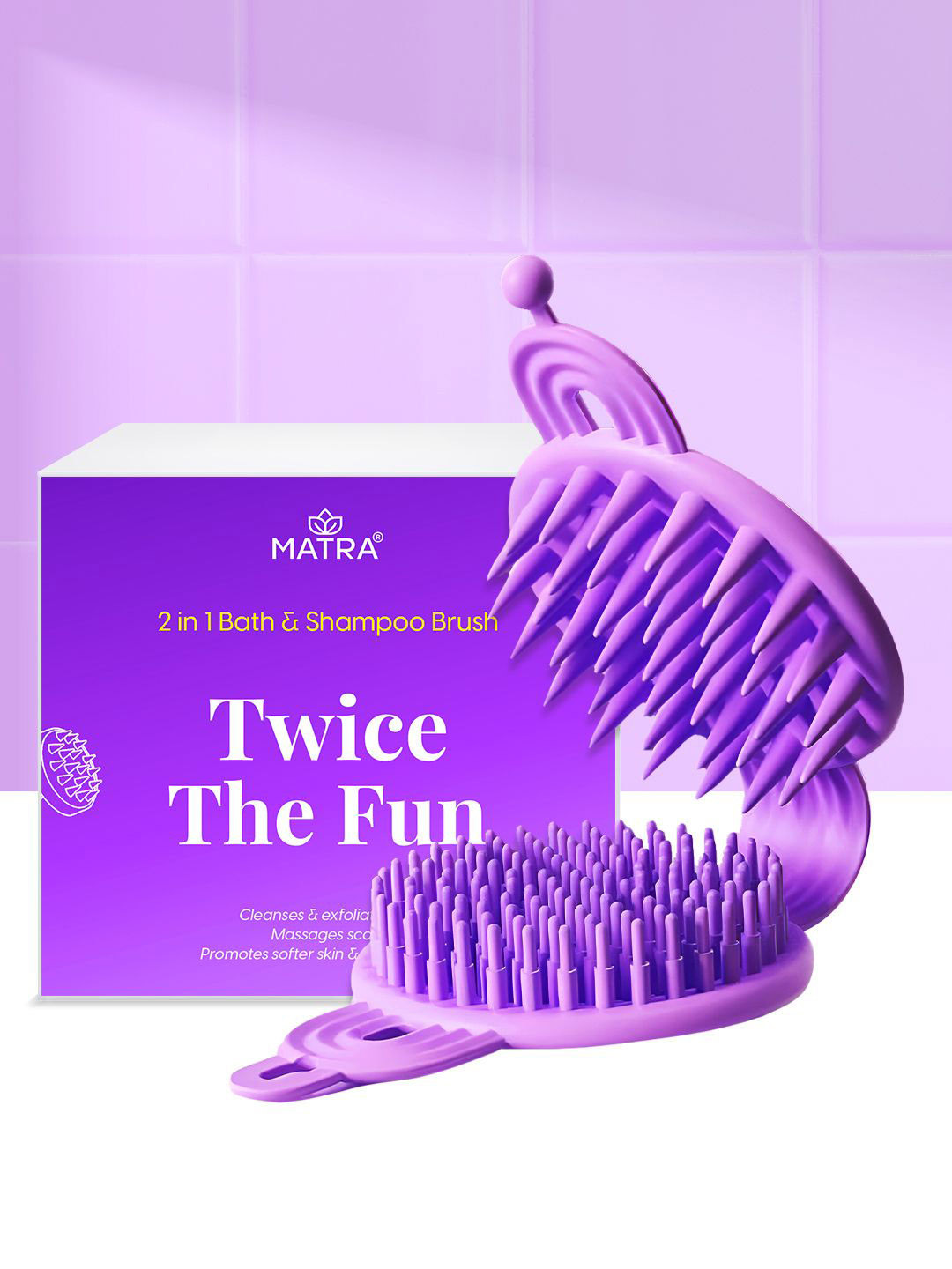 MATRA 2 In 1 Bath & Shampoo Brush