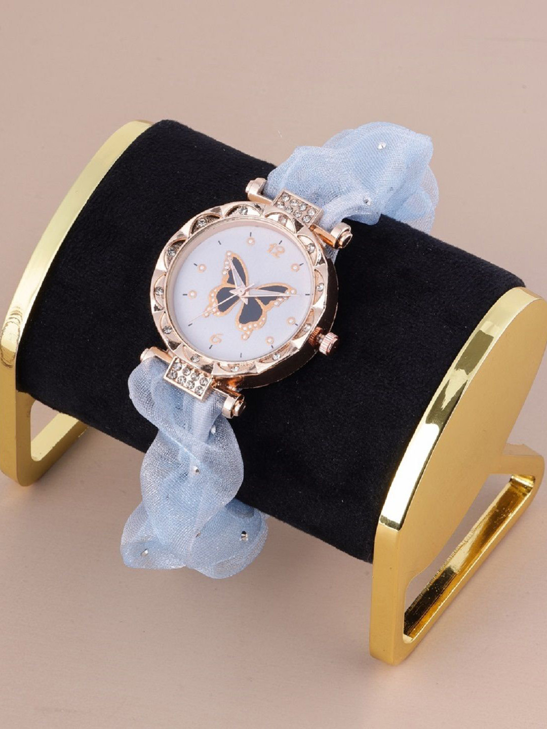 SZN Women Dial & Scrunchies Straps Analogue Watch Zudi Blue