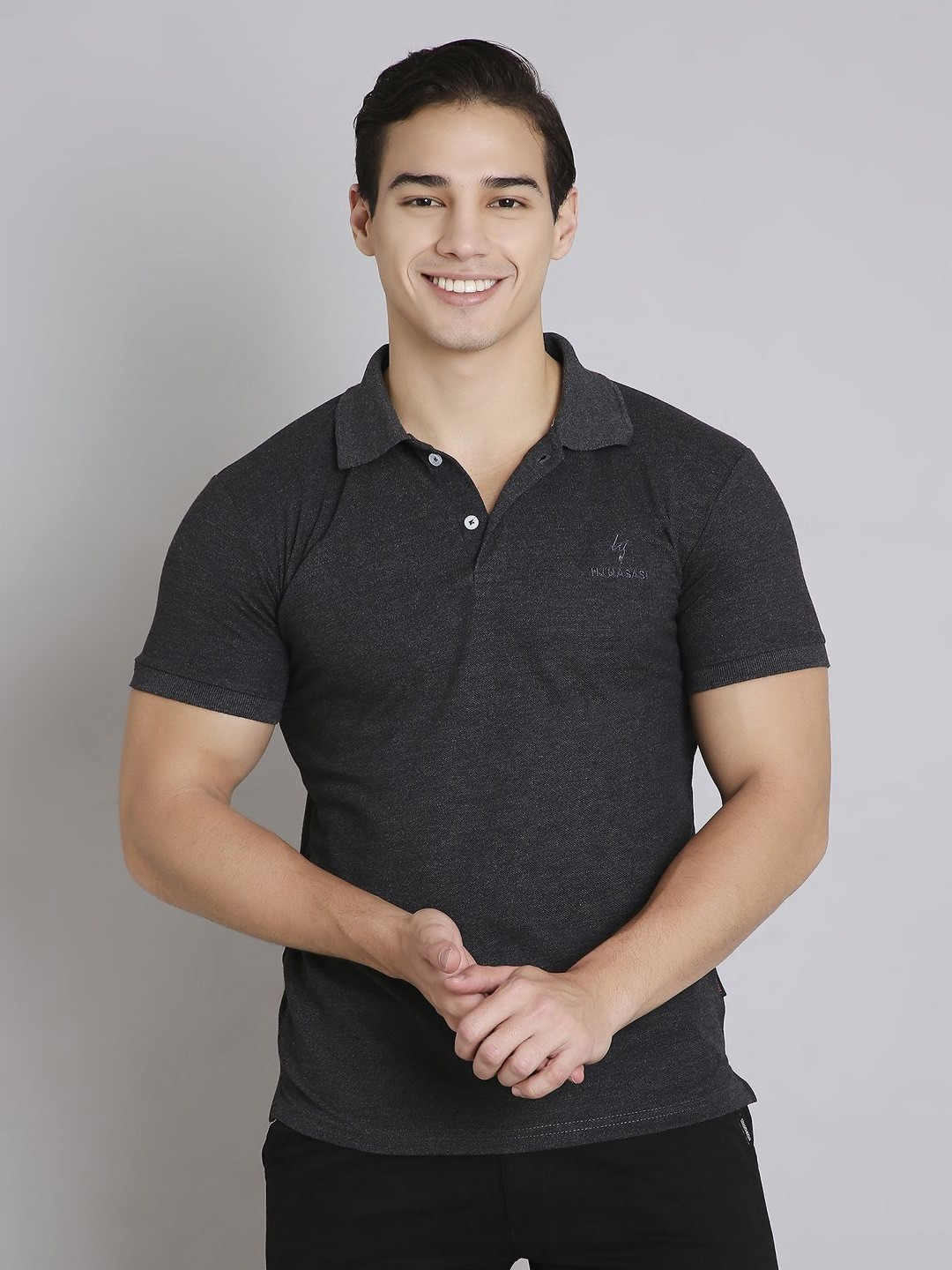 HJ HASASI Men Polo T-shirt